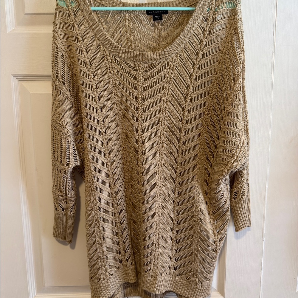 Metaphor Women's Beige Knit Sweater